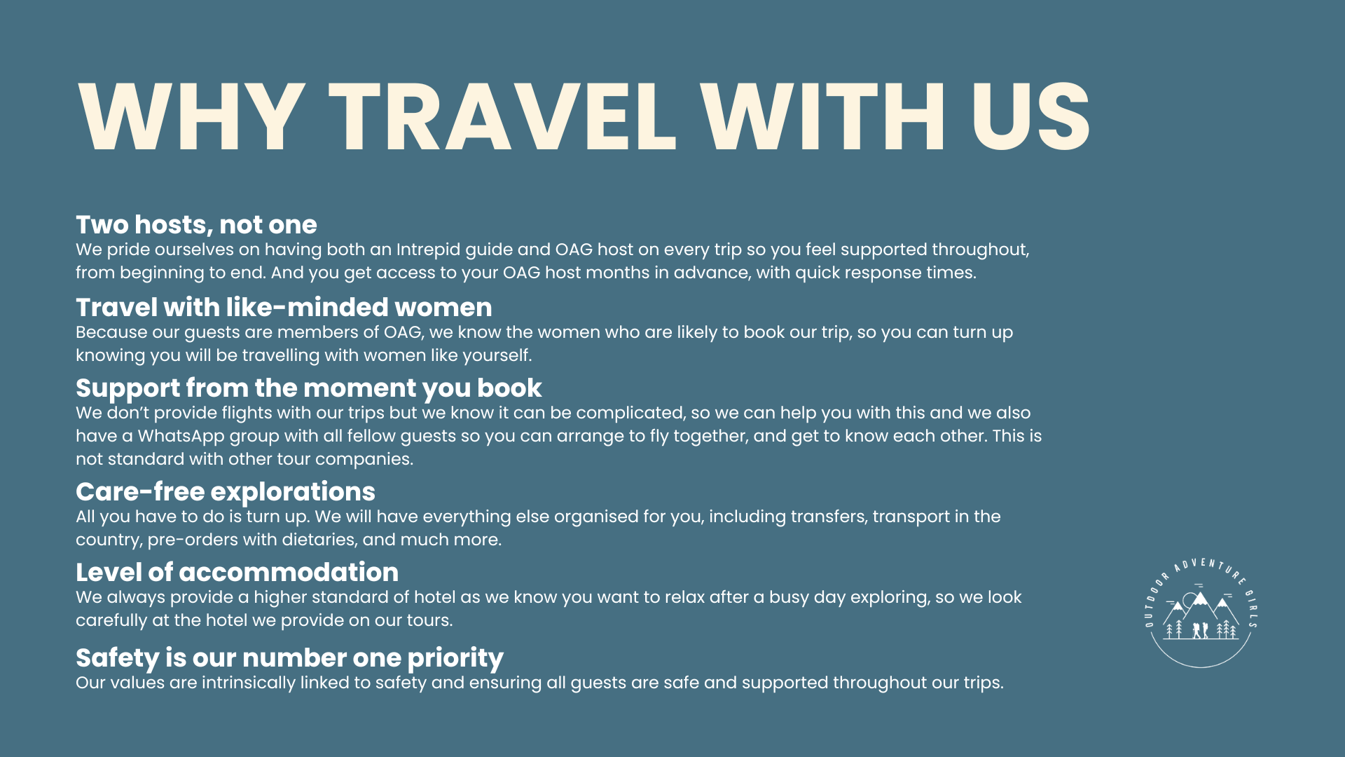 WHY TRAVEL WITH US